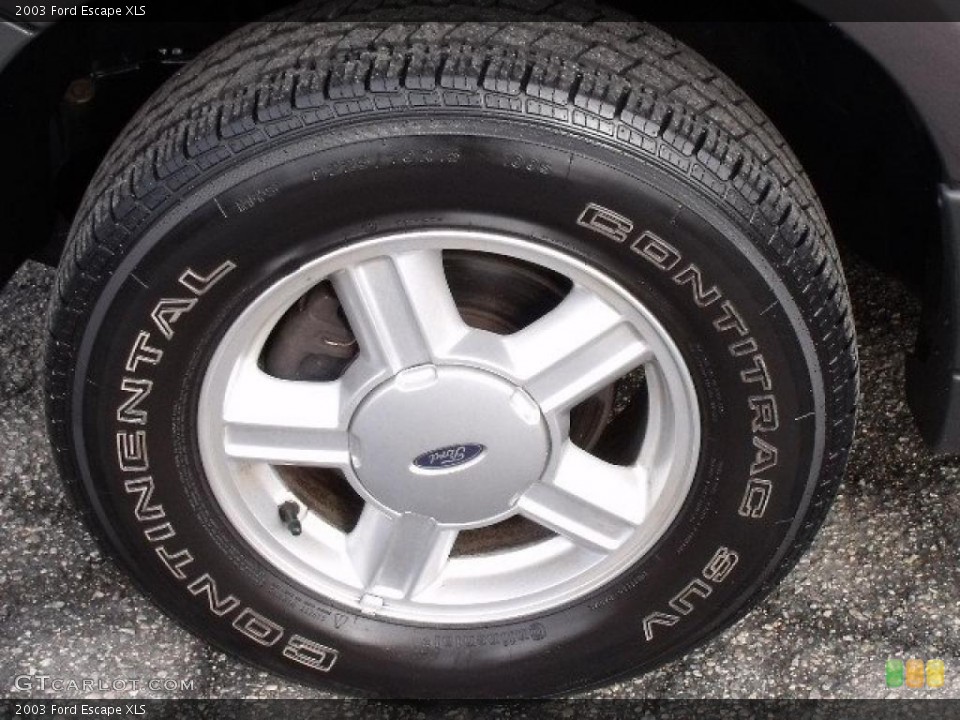 2003 Ford Escape XLS Wheel and Tire Photo #44912671
