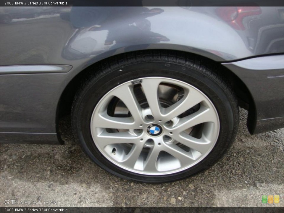 2003 BMW 3 Series 330i Convertible Wheel and Tire Photo #44926469