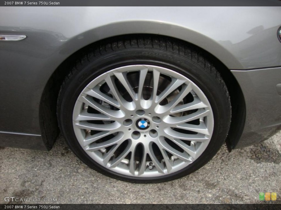 2007 BMW 7 Series 750Li Sedan Wheel and Tire Photo #44929661