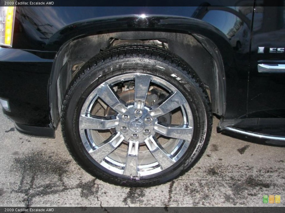 2009 Cadillac Escalade AWD Wheel and Tire Photo #44933705