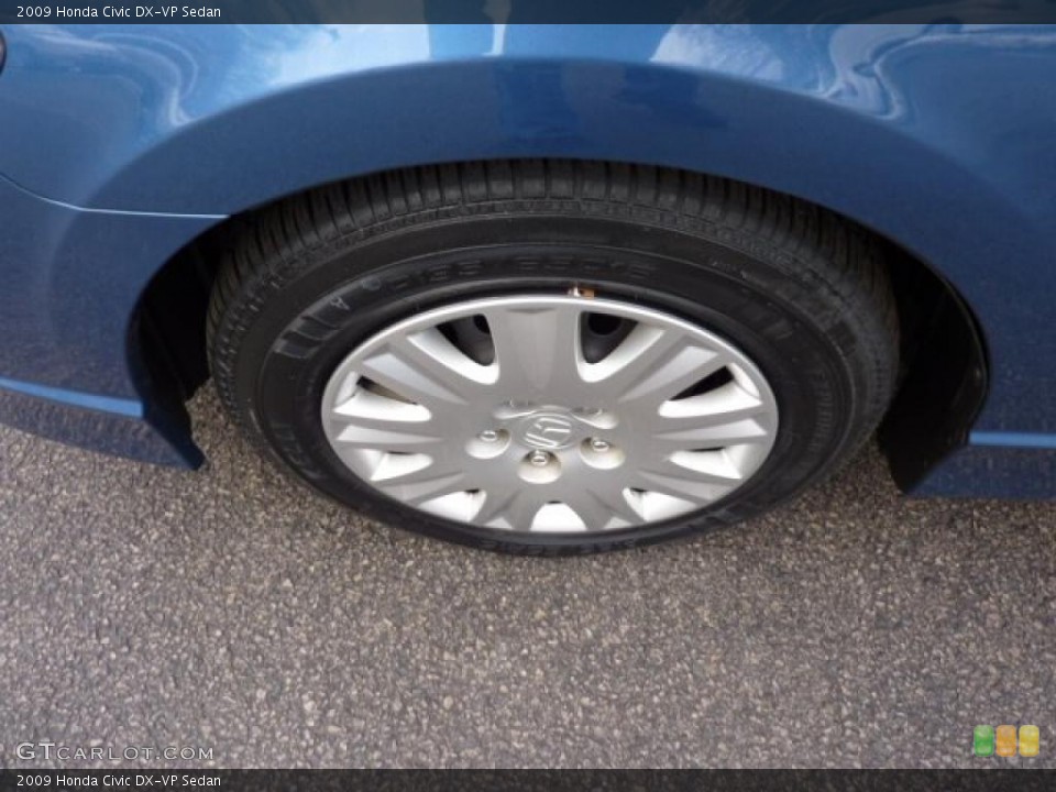 2009 Honda Civic DX-VP Sedan Wheel and Tire Photo #44935541