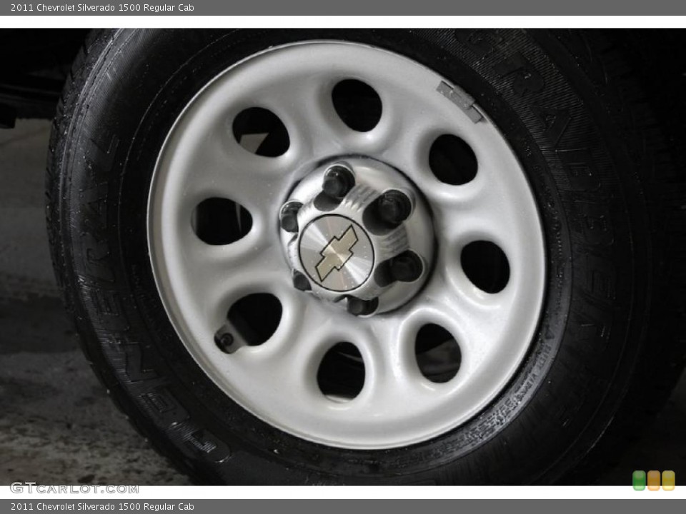 2011 Chevrolet Silverado 1500 Regular Cab Wheel and Tire Photo #44936073