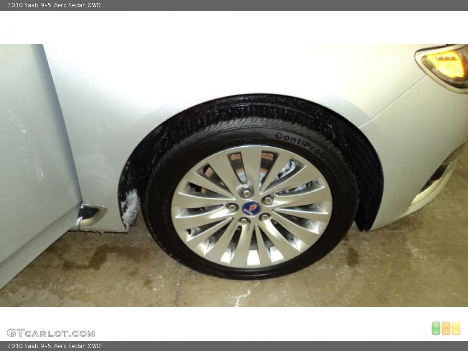 2010 Saab 9-5 Aero Sedan XWD Wheel and Tire Photo #44938733