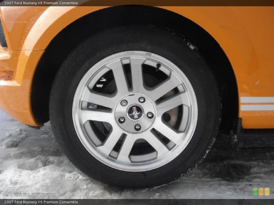 2007 Ford Mustang V6 Premium Convertible Wheel and Tire Photo #44939269