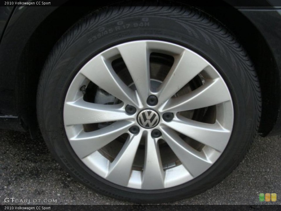 2010 Volkswagen CC Sport Wheel and Tire Photo #44946277