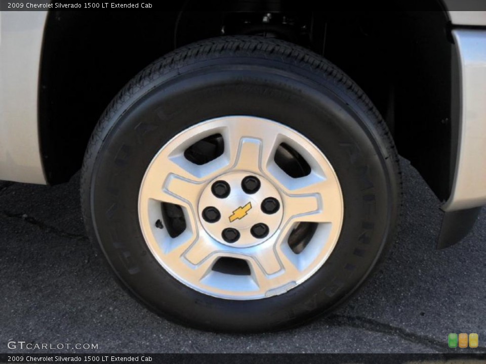 2009 Chevrolet Silverado 1500 LT Extended Cab Wheel and Tire Photo #44974526