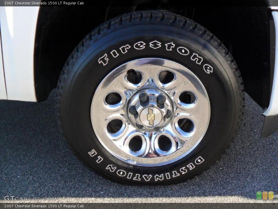 2007 Chevrolet Silverado 1500 LT Regular Cab Wheel and Tire Photo #44977177