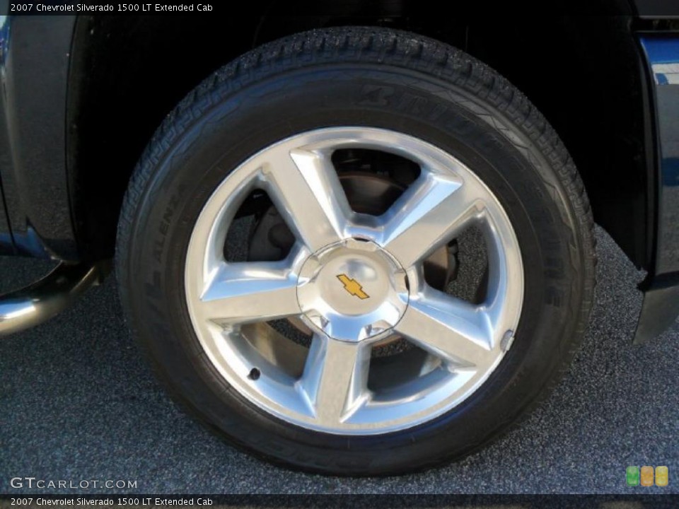 2007 Chevrolet Silverado 1500 LT Extended Cab Wheel and Tire Photo #44977581