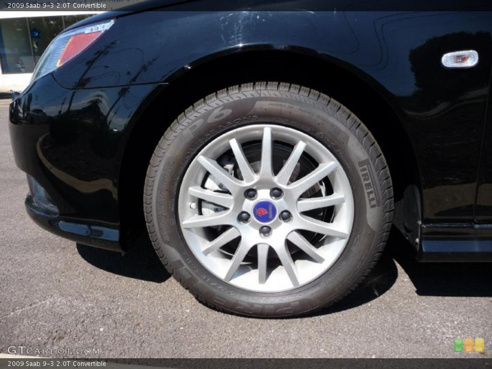 2009 Saab 9-3 2.0T Convertible Wheel and Tire Photo #44977729
