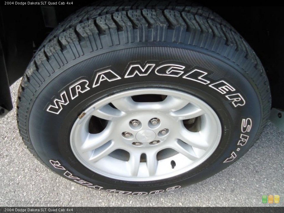 2004 Dodge Dakota SLT Quad Cab 4x4 Wheel and Tire Photo #44981854