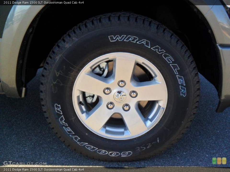 2011 Dodge Ram 1500 SLT Outdoorsman Quad Cab 4x4 Wheel and Tire Photo #44992766