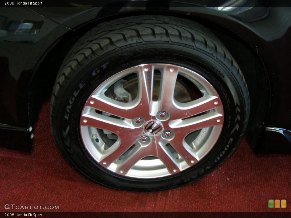 2008 Honda Fit Sport Wheel and Tire Photo #45000138