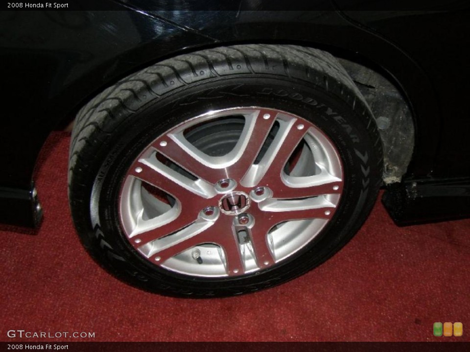 2008 Honda Fit Sport Wheel and Tire Photo #45000366