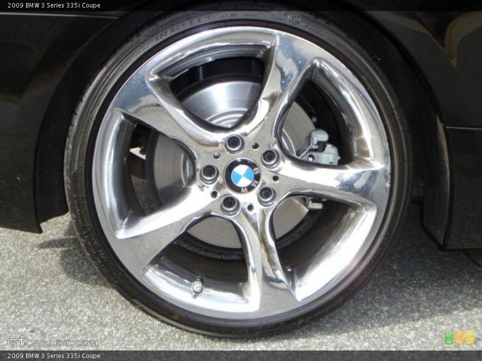 2009 BMW 3 Series 335i Coupe Wheel and Tire Photo #45000378