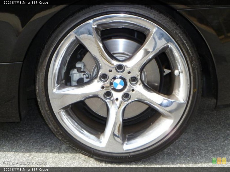 2009 BMW 3 Series 335i Coupe Wheel and Tire Photo #45000398