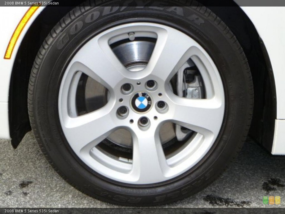 2008 BMW 5 Series 535i Sedan Wheel and Tire Photo #45000774