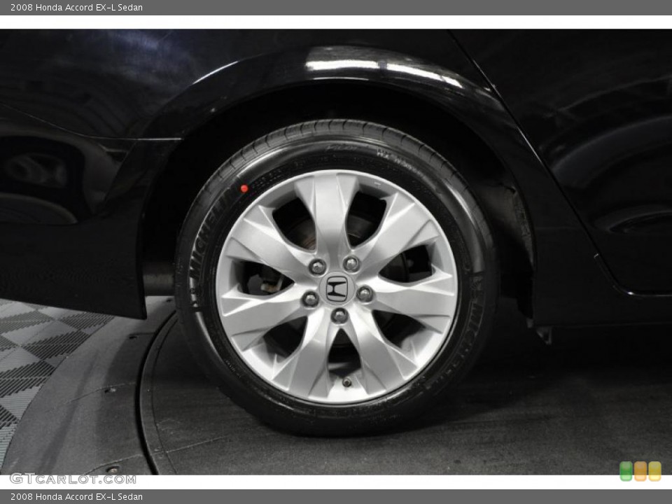 2008 Honda Accord EX-L Sedan Wheel and Tire Photo #45007444
