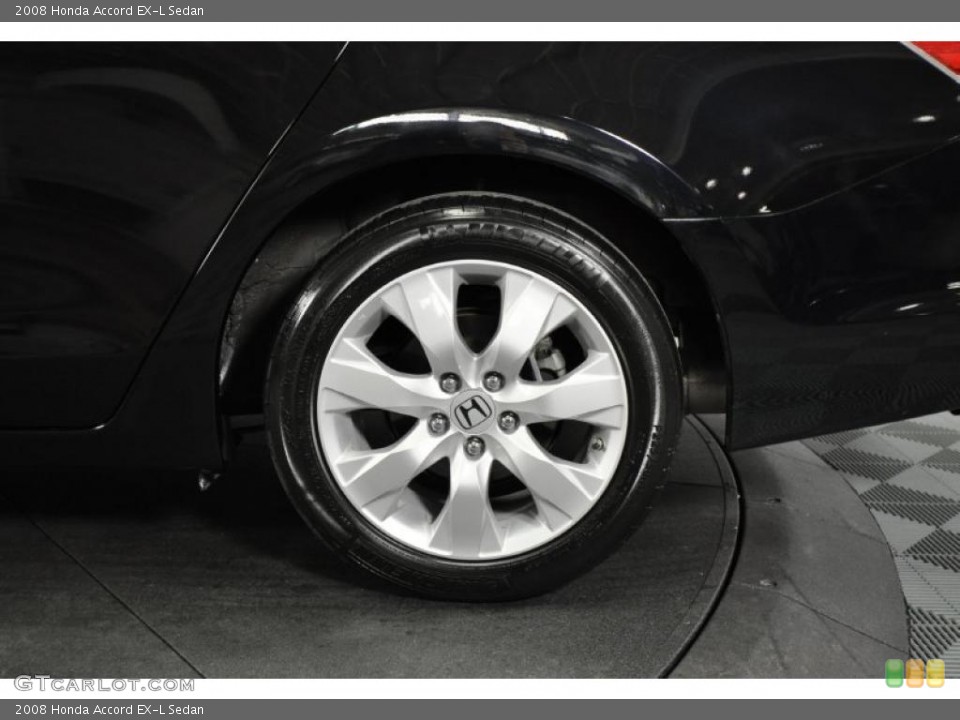 2008 Honda Accord EX-L Sedan Wheel and Tire Photo #45007480