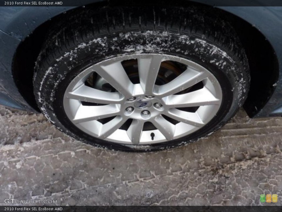 2010 Ford Flex SEL EcoBoost AWD Wheel and Tire Photo #45008489