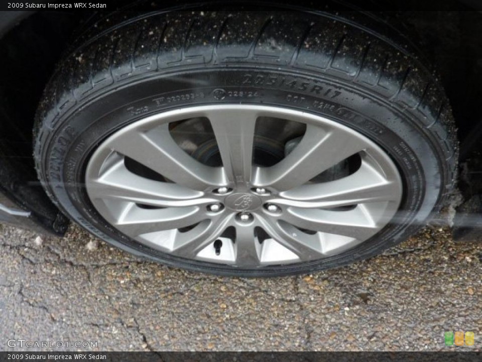 2009 Subaru Impreza WRX Sedan Wheel and Tire Photo #45009429