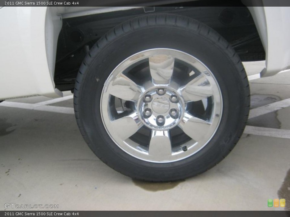 2011 GMC Sierra 1500 SLE Crew Cab 4x4 Wheel and Tire Photo #45017564