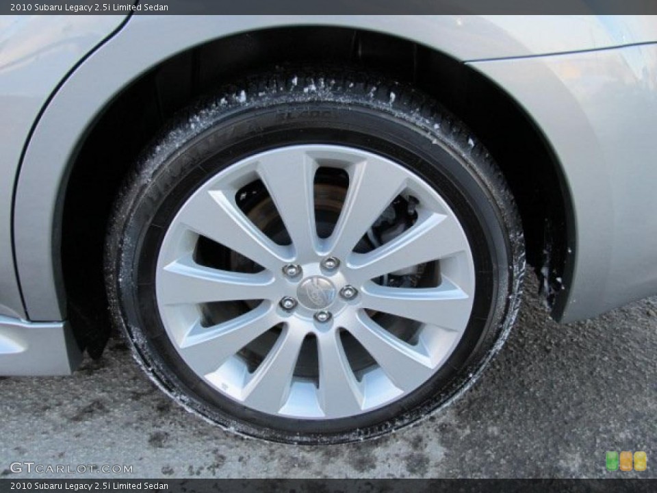 2010 Subaru Legacy 2.5i Limited Sedan Wheel and Tire Photo #45021091