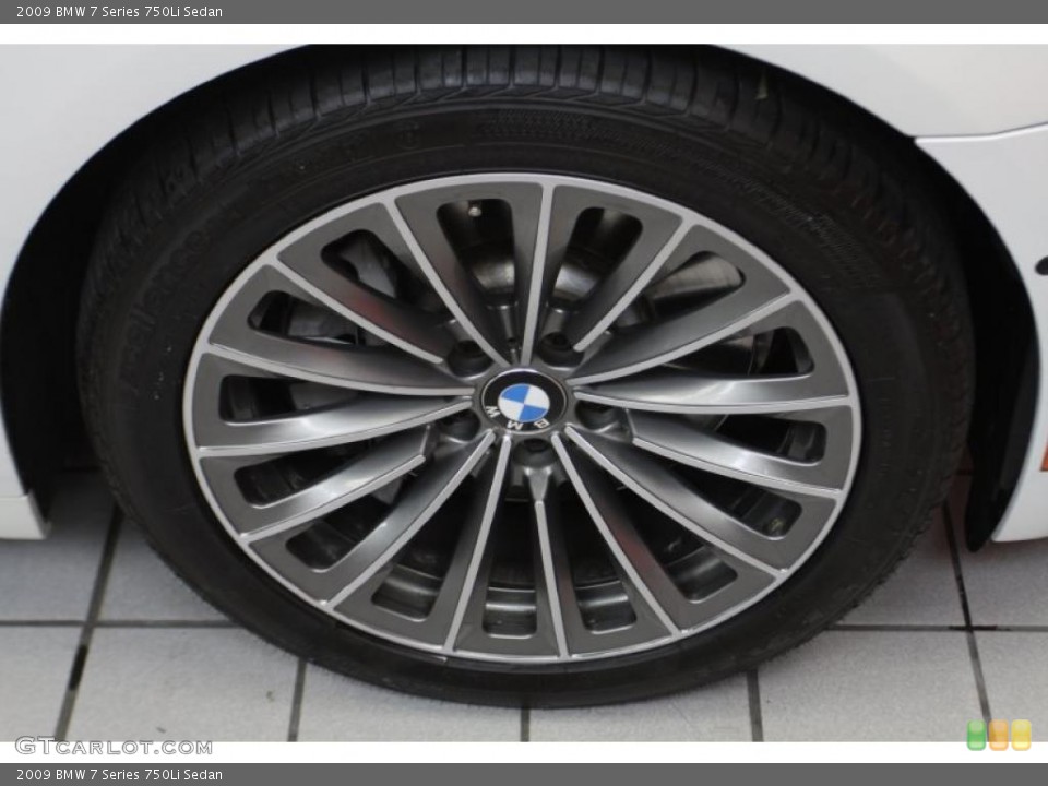 2009 BMW 7 Series 750Li Sedan Wheel and Tire Photo #45022791