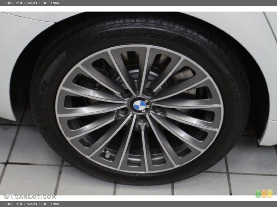 2009 BMW 7 Series 750Li Sedan Wheel and Tire Photo #45022816