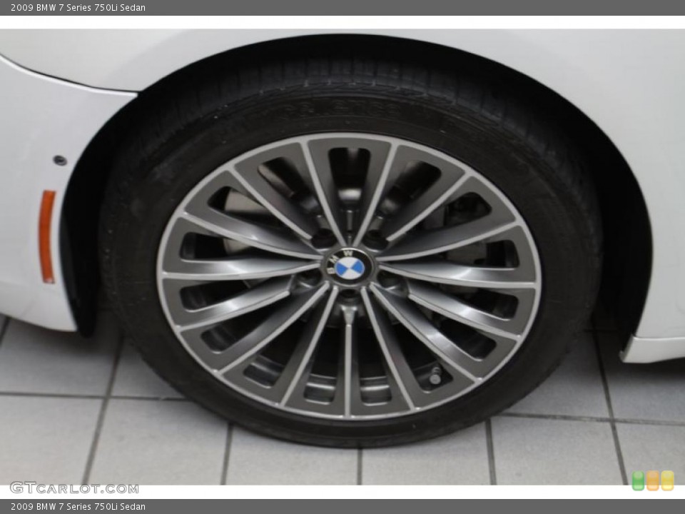 2009 BMW 7 Series 750Li Sedan Wheel and Tire Photo #45022929