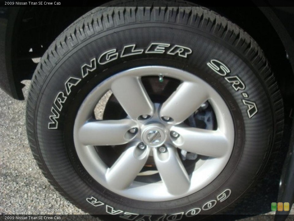 2009 Nissan Titan SE Crew Cab Wheel and Tire Photo #45036349