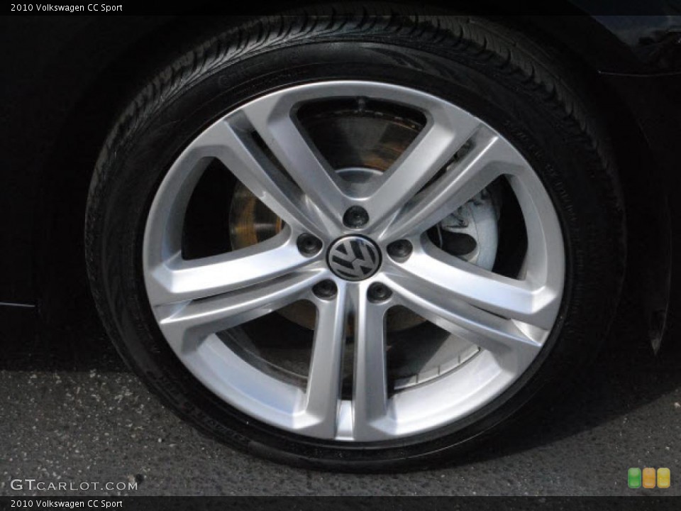 2010 Volkswagen CC Sport Wheel and Tire Photo #45036421