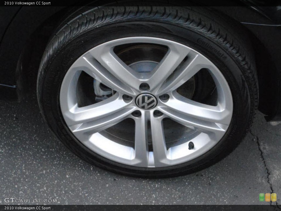 2010 Volkswagen CC Sport Wheel and Tire Photo #45036565