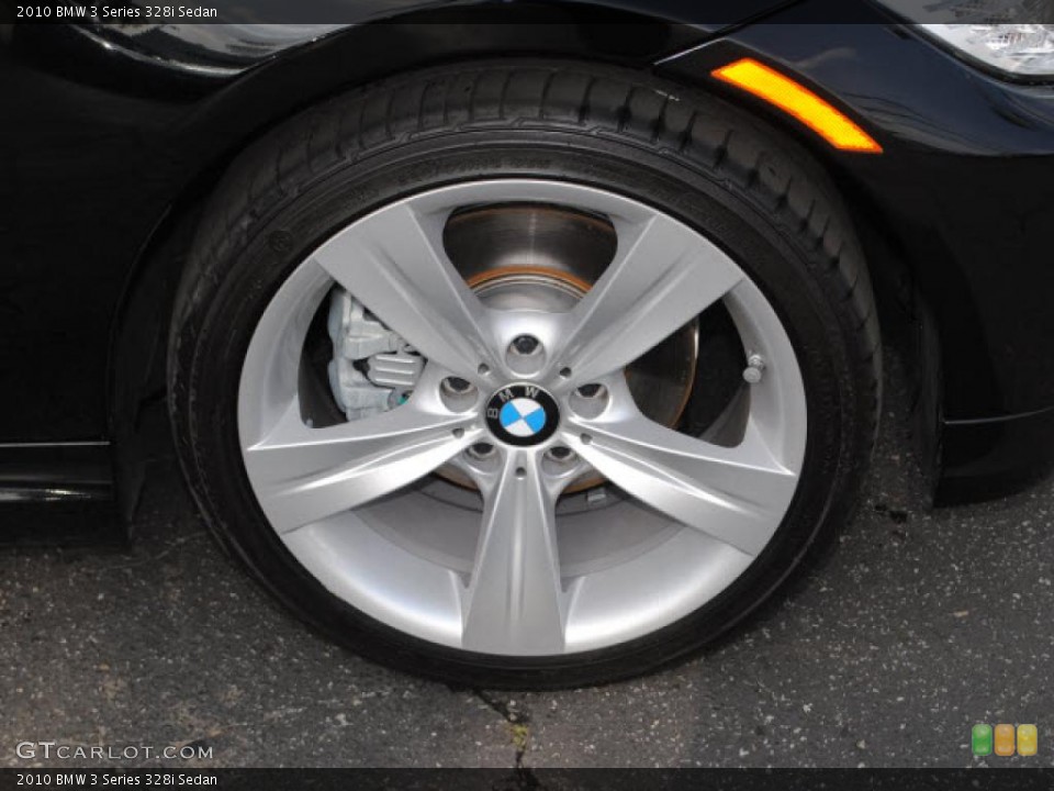 2010 BMW 3 Series 328i Sedan Wheel and Tire Photo #45036793