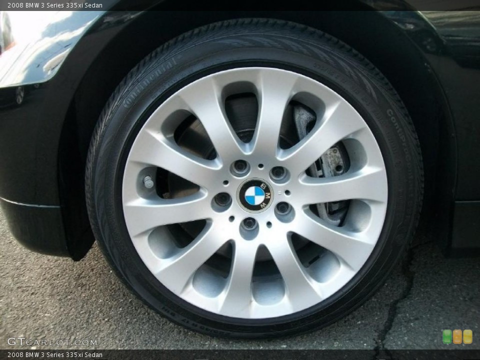 2008 BMW 3 Series 335xi Sedan Wheel and Tire Photo #45042805
