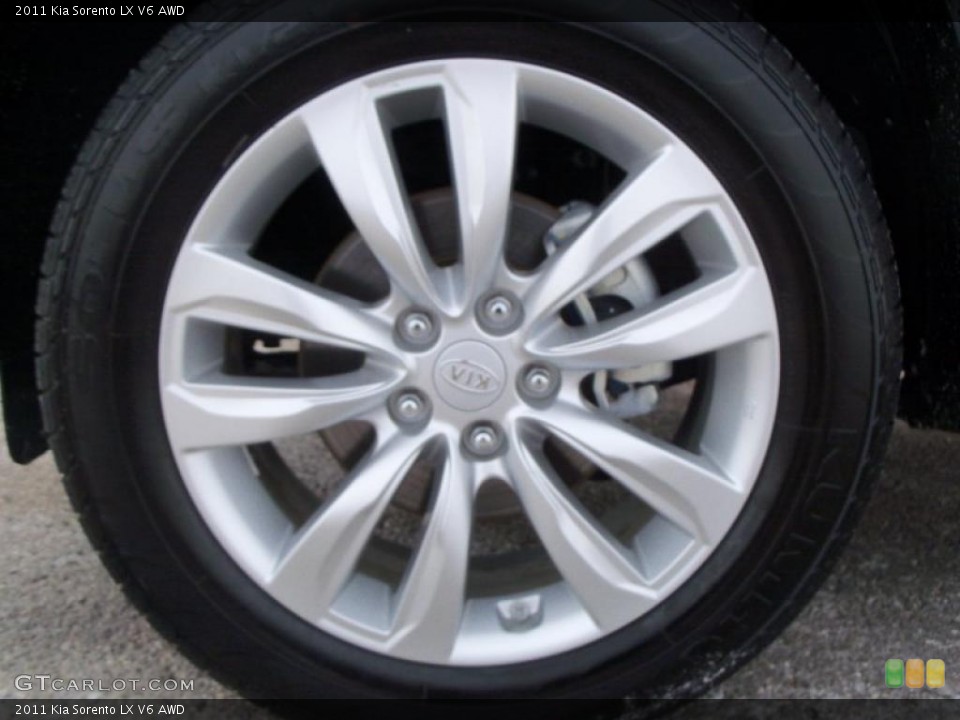 2011 Kia Sorento LX V6 AWD Wheel and Tire Photo #45053609