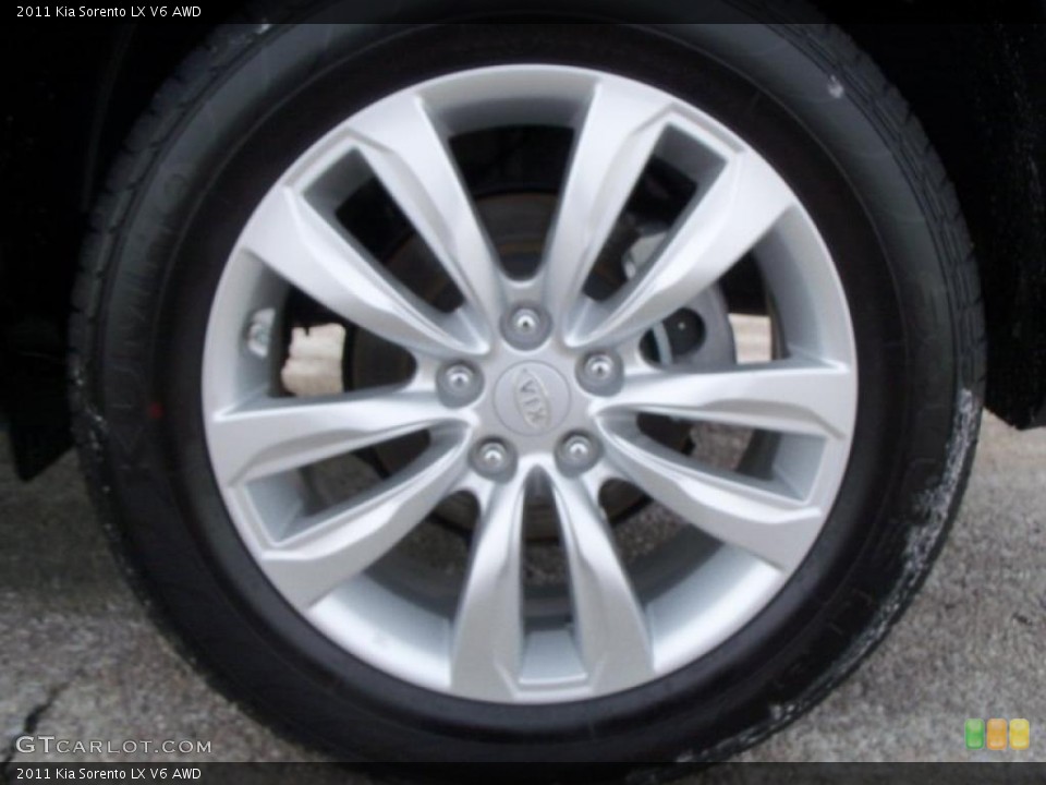 2011 Kia Sorento LX V6 AWD Wheel and Tire Photo #45053629