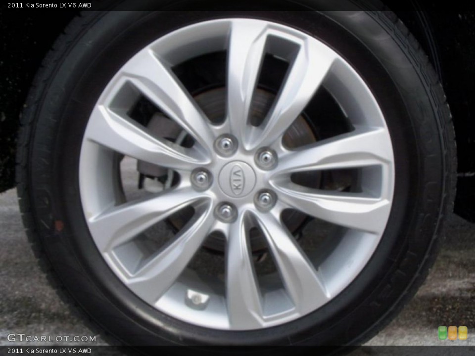 2011 Kia Sorento LX V6 AWD Wheel and Tire Photo #45053641