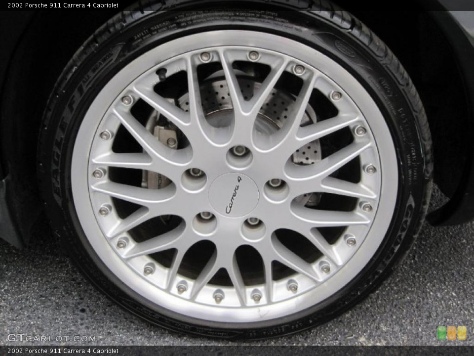 2002 Porsche 911 Carrera 4 Cabriolet Wheel and Tire Photo #45058721