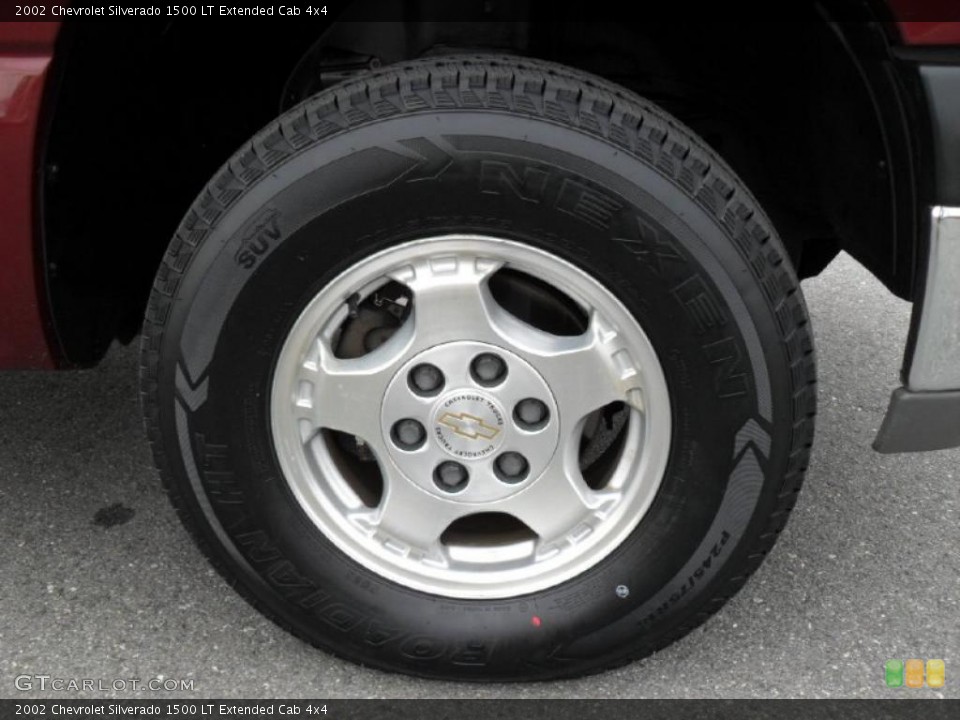 2002 Chevrolet Silverado 1500 LT Extended Cab 4x4 Wheel and Tire Photo #45059517