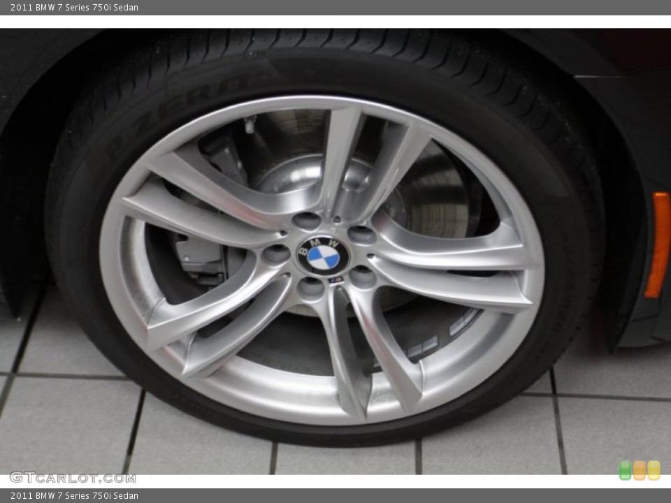 2011 BMW 7 Series 750i Sedan Wheel and Tire Photo #45064597