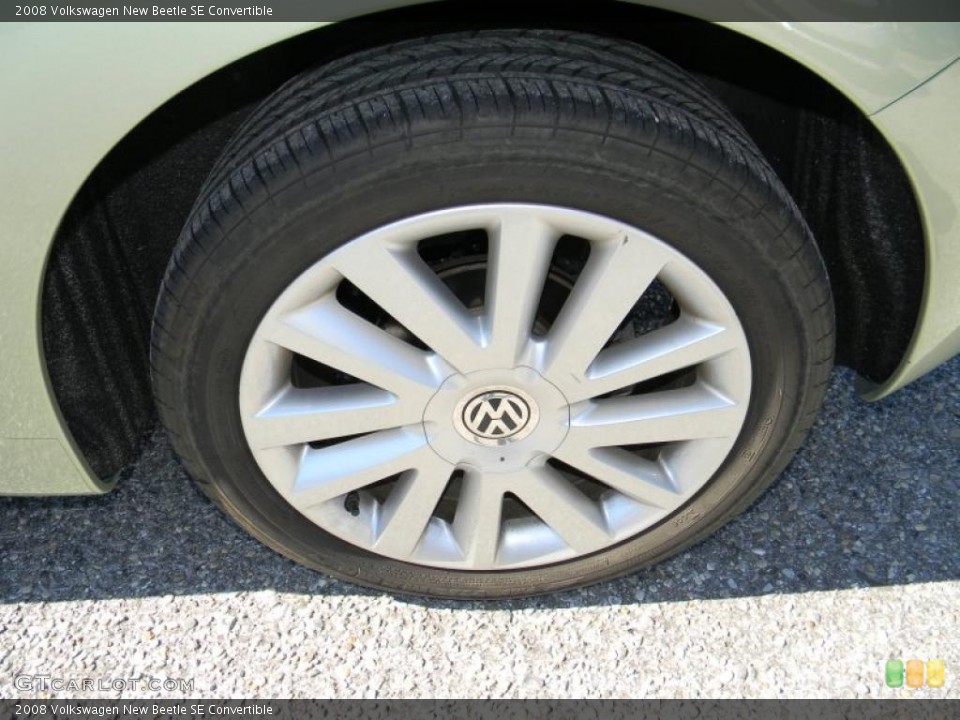 2008 Volkswagen New Beetle SE Convertible Wheel and Tire Photo #45066345