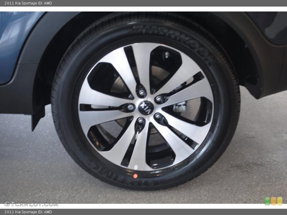 2011 Kia Sportage EX AWD Wheel and Tire Photo #45070157