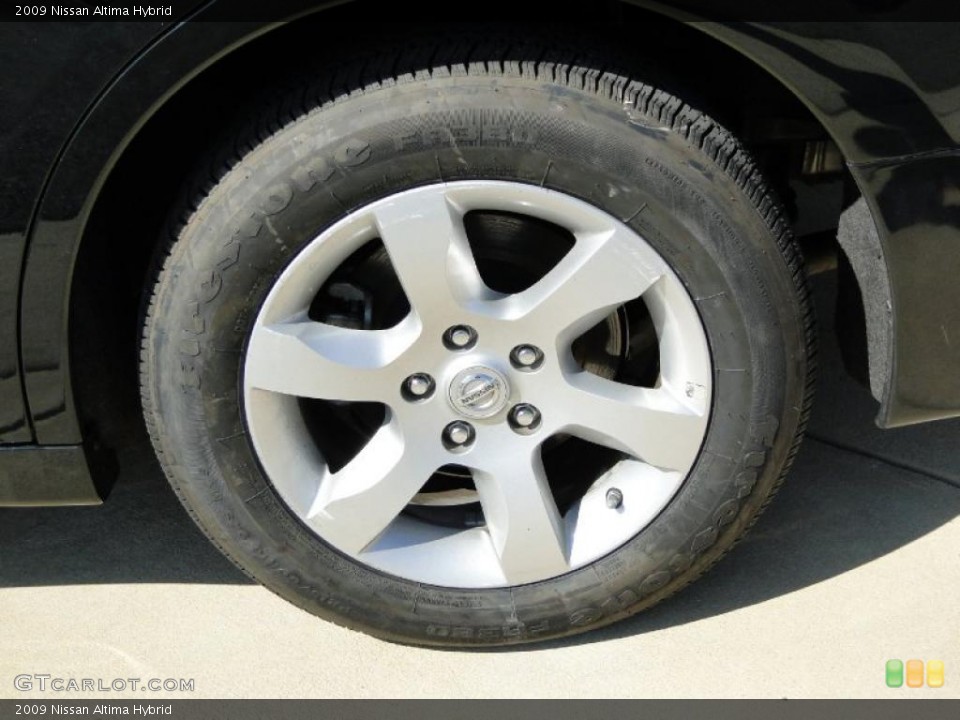 2009 Nissan Altima Hybrid Wheel and Tire Photo #45072785