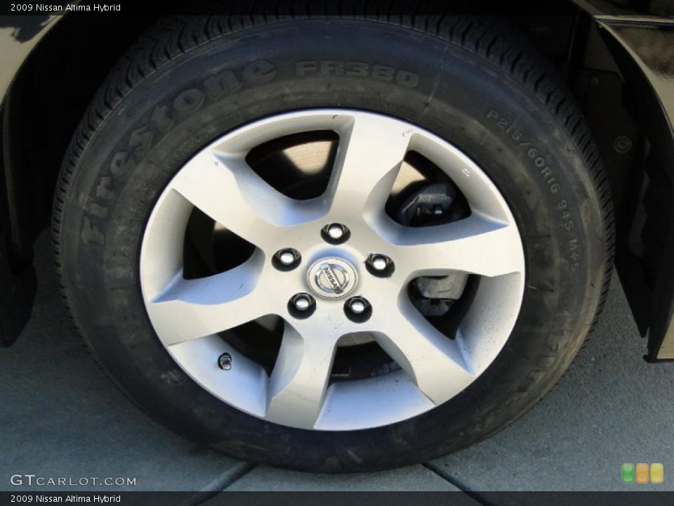2009 Nissan Altima Hybrid Wheel and Tire Photo #45072817