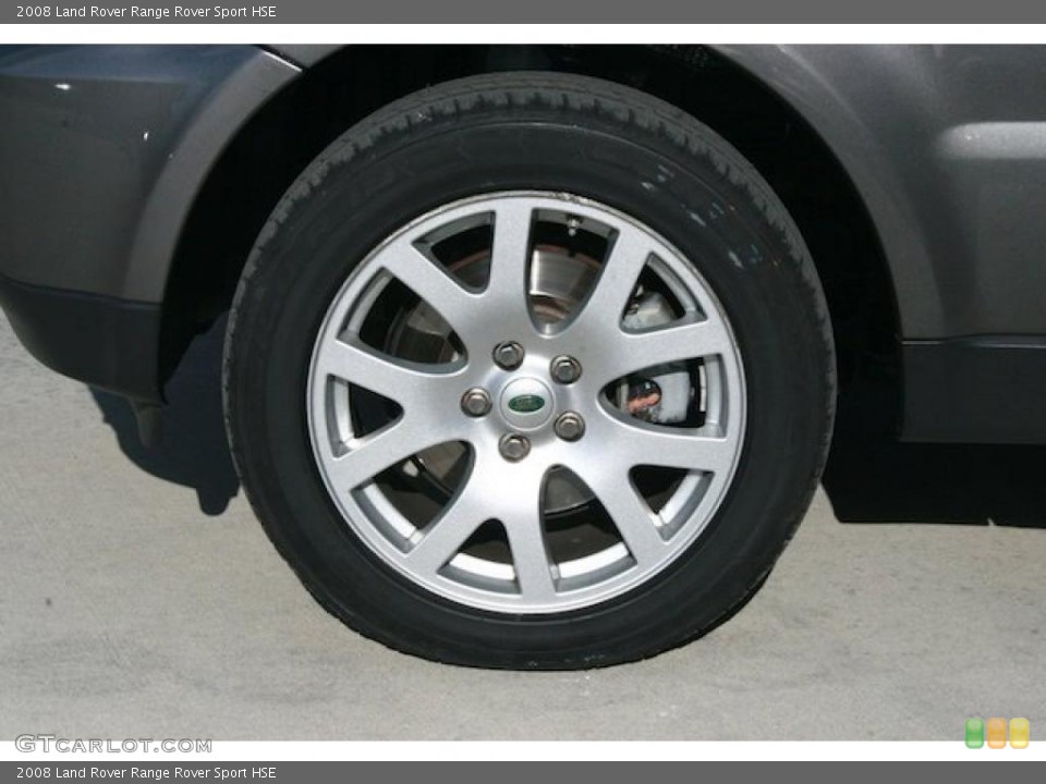 2008 Land Rover Range Rover Sport HSE Wheel and Tire Photo #45076697