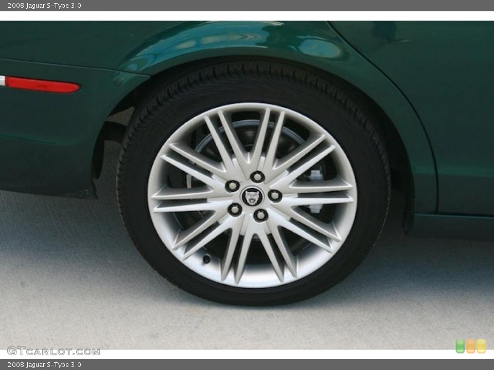 2008 Jaguar S-Type 3.0 Wheel and Tire Photo #45077525