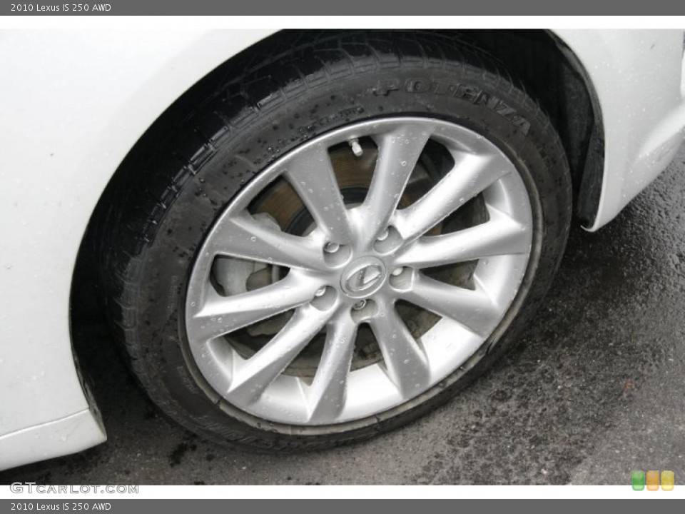 2010 Lexus IS 250 AWD Wheel and Tire Photo #45084965