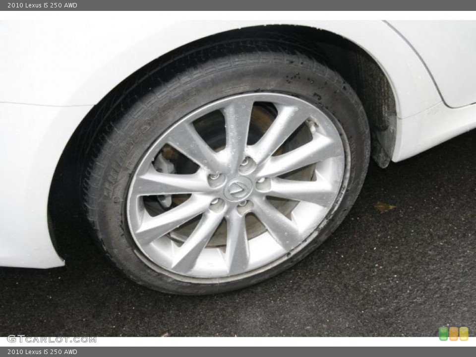 2010 Lexus IS 250 AWD Wheel and Tire Photo #45084985