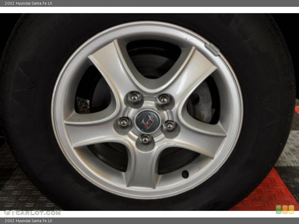 2002 Hyundai Santa Fe LX Wheel and Tire Photo #45086717
