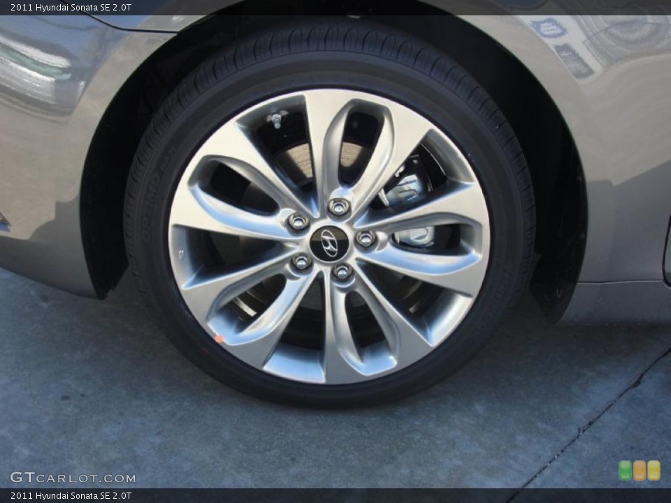 2011 Hyundai Sonata SE 2.0T Wheel and Tire Photo #45097726